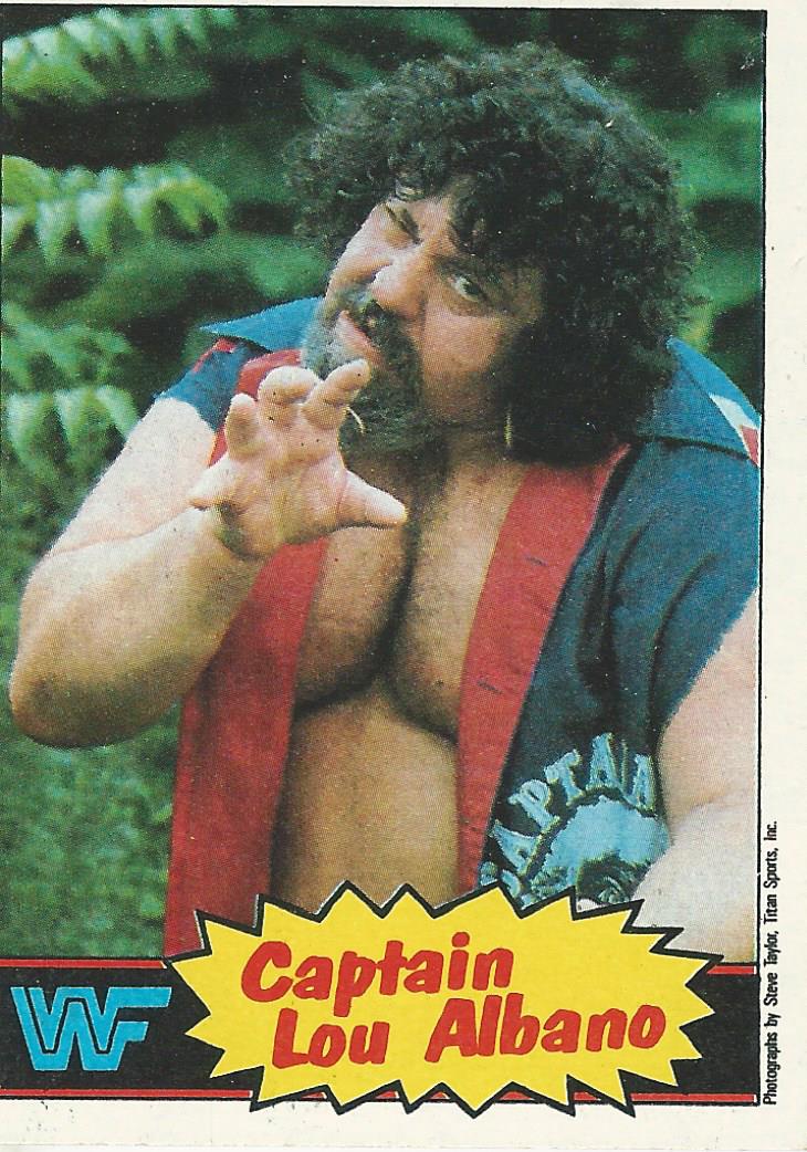 WWF Topps Wrestling Cards 1985 Captain Lou Albano No.3