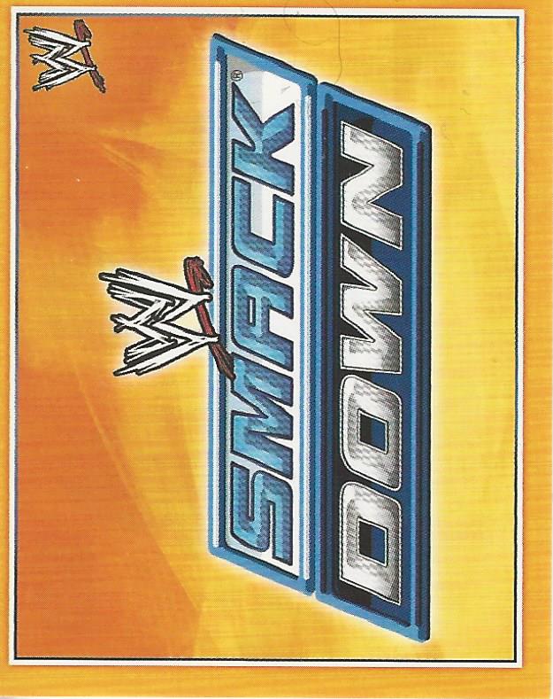 WWE Topps A-Z Sticker Collection 2014 Smackdown Logo No.3