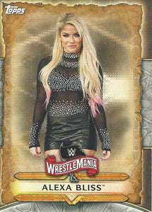 WWE Topps Road to Wrestlemania 2020 Trading Cards Alexa Bliss WM-3