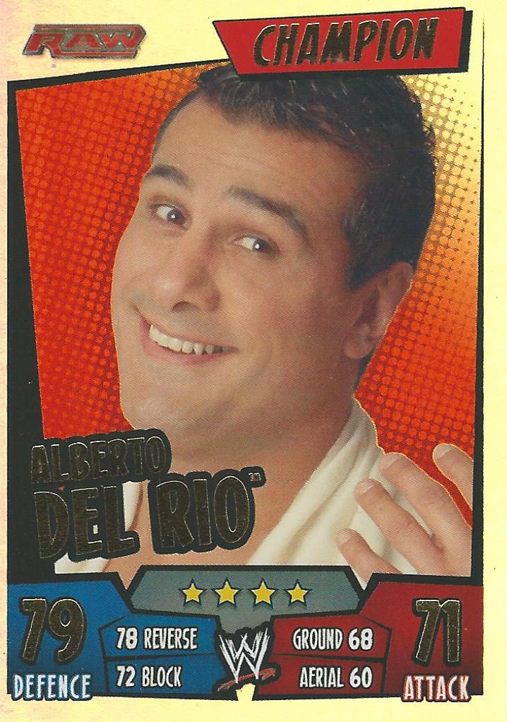 WWE Topps Slam Attax Rumble 2011 Trading Card Champion Alberto Del Rio No.3