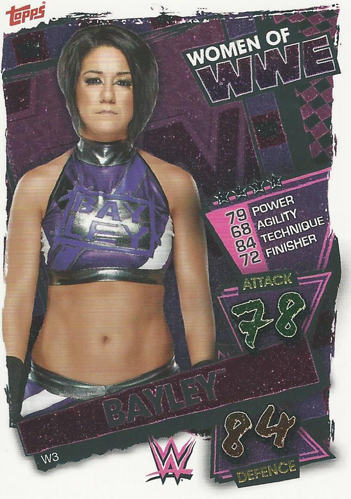 WWE Topps Slam Attax 2021 Trading Card Bayley W3