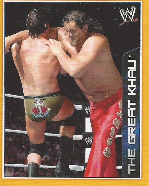 WWE Topps A-Z Sticker Collection 2014 Thr Great Khali No.40