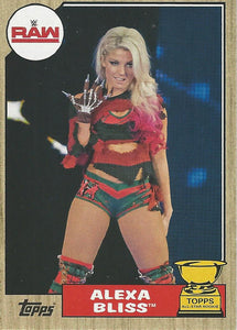 WWE Topps Heritage 2017 Trading Card Alexa Bliss No.40