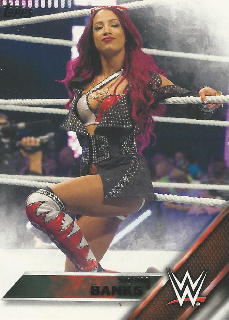 WWE Topps 2016 Trading Cards Sasha Banks No.40