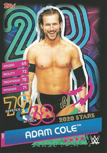 WWE Topps Slam Attax Reloaded 2020 Trading Card Adam Cole T40