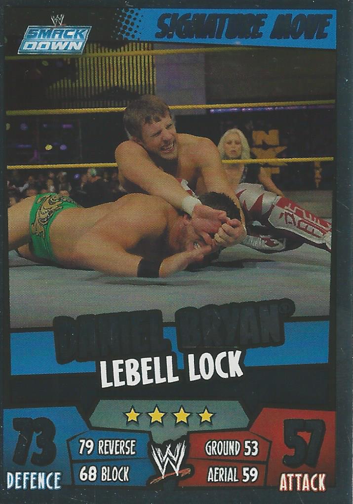 WWE Topps Slam Attax Rumble 2011 Trading Card Daniel Bryan No.40