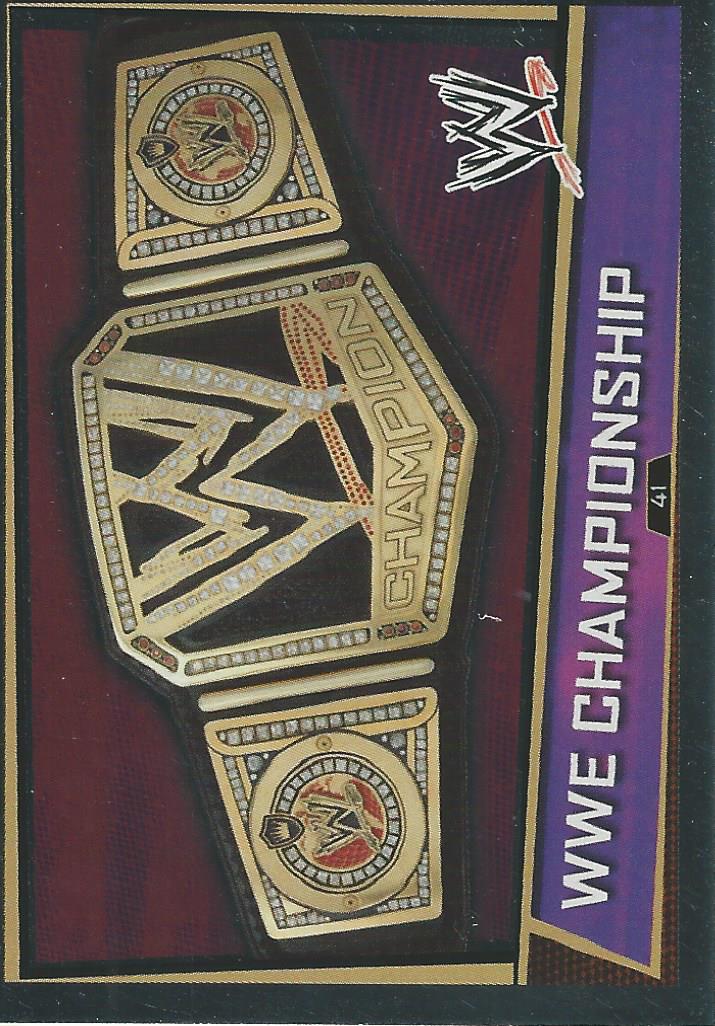 WWE Slam Attax Superstars 2013 Trading Card WWE Chmpionship No.41