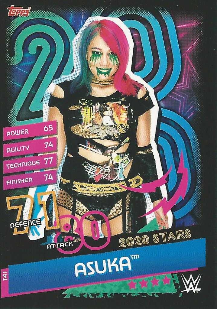 WWE Topps Slam Attax Reloaded 2020 Trading Card Asuka T41