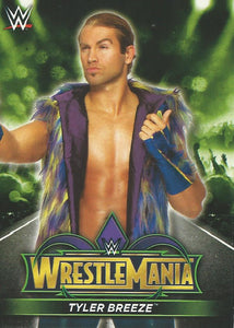 WWE Topps Road to Wrestlemania 2018 Trading Cards Tyler Breeze R41