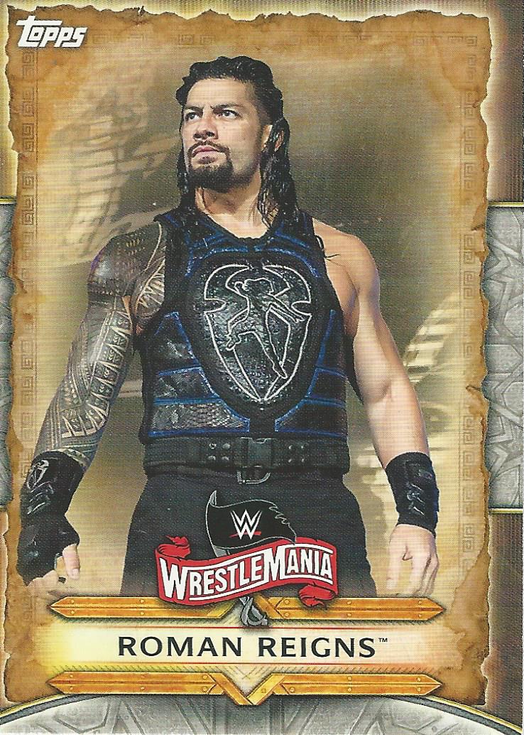 WWE Topps Road to Wrestlemania 2020 Trading Cards Roman Reigns WM-41