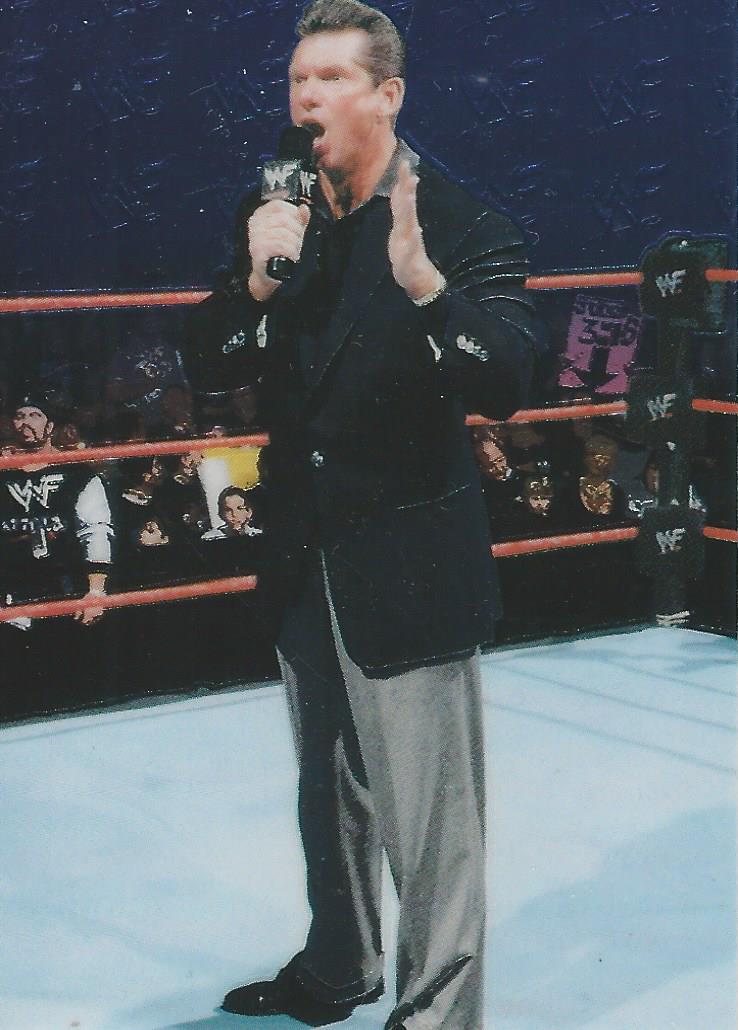 WWF Smackdown Chrome 1999 Trading Card Vince McMahon No.41