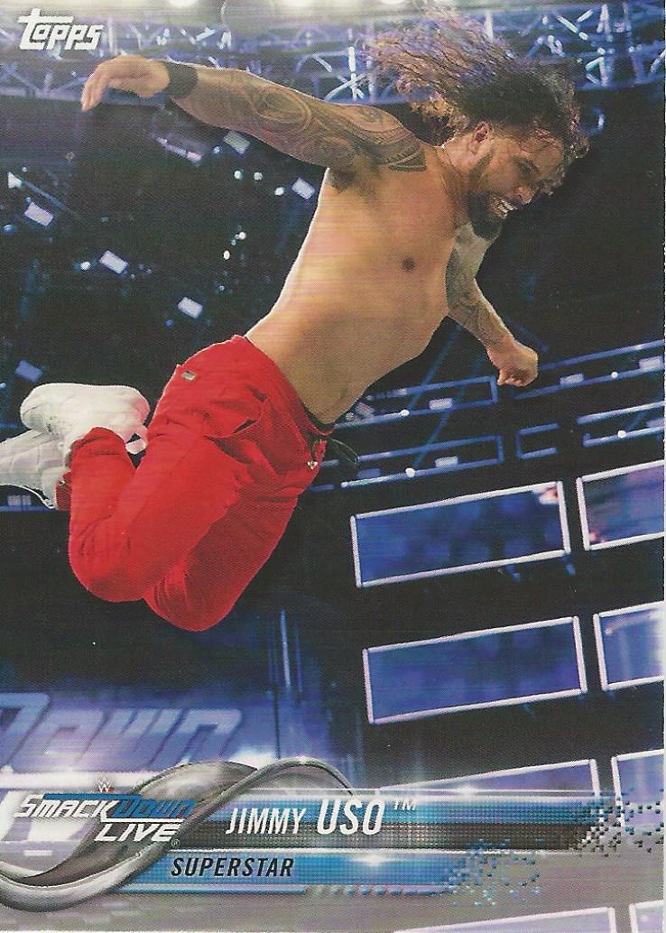 WWE Topps 2018 Trading Cards Jimmy Uso No.41