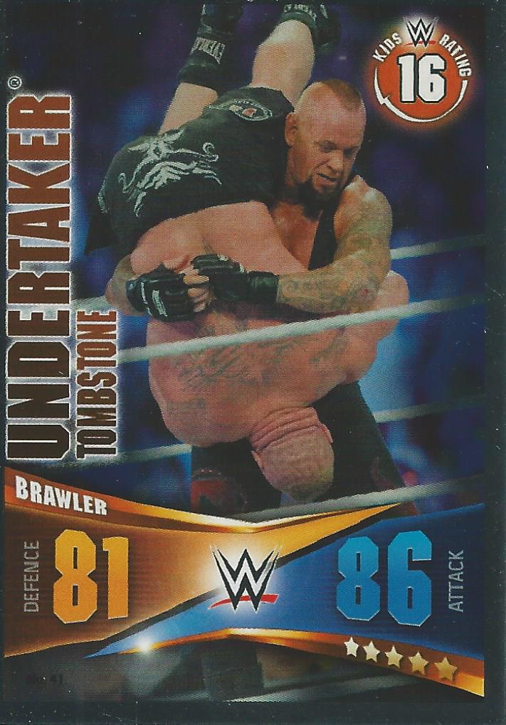 WWE Topps Slam Attax Rivals 2014 Trading Card Undertaker No.41