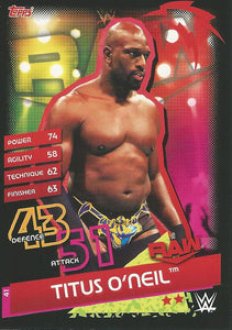 WWE Topps Slam Attax Reloaded 2020 Trading Card Titus O'Neil No.41