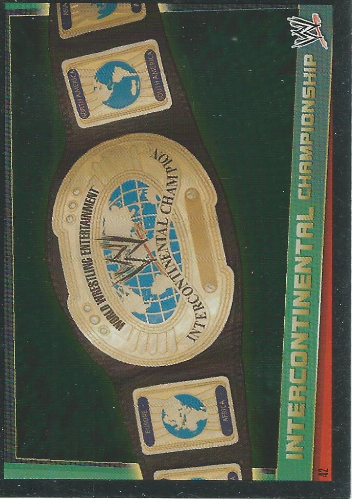 WWE Topps Slam Attax Rebellion 2012 Trading Card Intercontinental Championship No.42