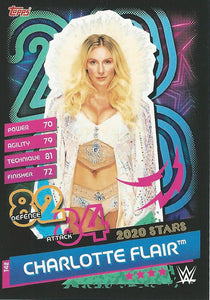 WWE Topps Slam Attax Reloaded 2020 Trading Card Charlotte Flair T42