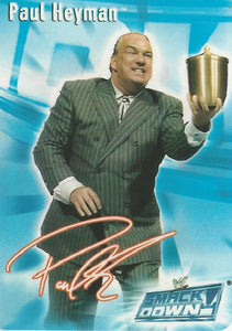 WWE Smackdown 2004 Tesla Trading Cards Paul Heyman No.42