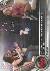 WWE Topps Women Division 2020 Trading Cards Nikki Cross and Alexa Bliss No.42