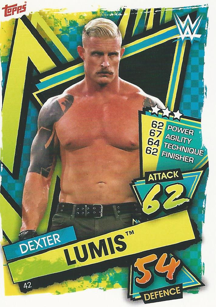 WWE Topps Slam Attax 2021 Trading Card Dexter Lumis No.42