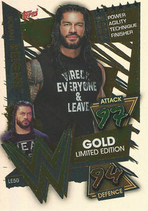 WWE Topps Slam Attax 2021 Trading Card Roman Reigns LE5G