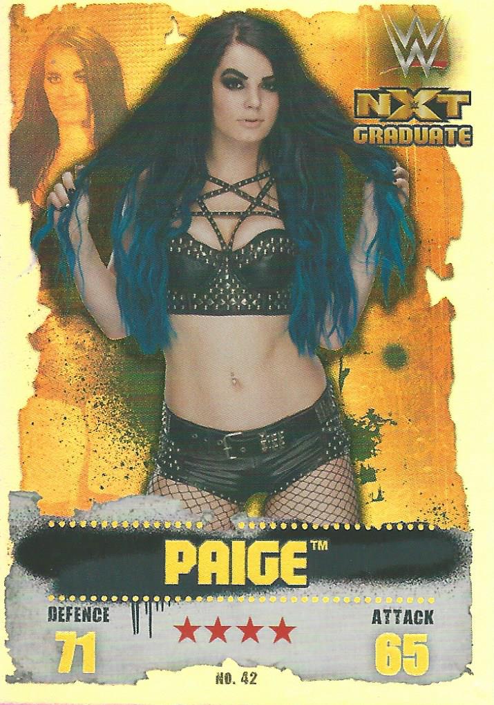 WWE Topps Slam Attax Takeover 2016 Trading Card Paige No.42
