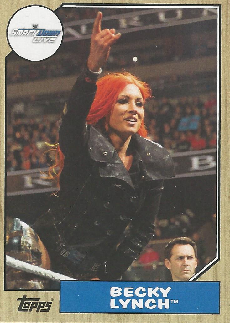 WWE Topps Heritage 2017 Trading Card Becky Lynch No.42