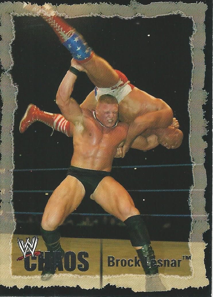 WWE Fleer Chaos Trading Cards 2004 Brock Lesnar No.57