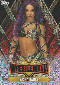 WWE Topps Champions 2019 Trading Cards Sasha Banks WM-43