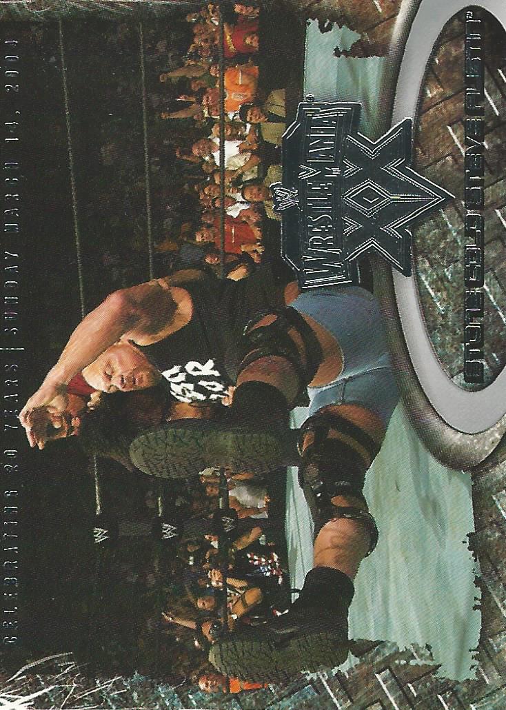 WWE Fleer Wrestlemania XX Trading Card 2004 Stone Cold Steve Austin No.43