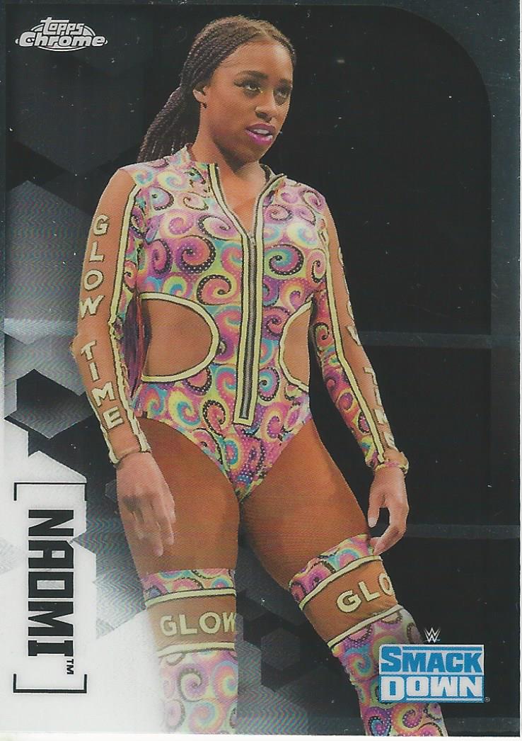 WWE Topps Chrome 2020 Trading Cards Naomi No.43