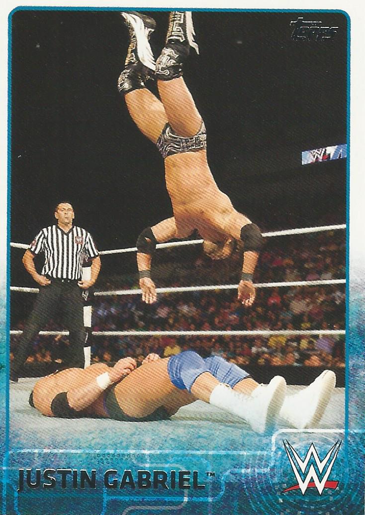 WWE Topps 2015 Trading Card Justin Gabriel No.43