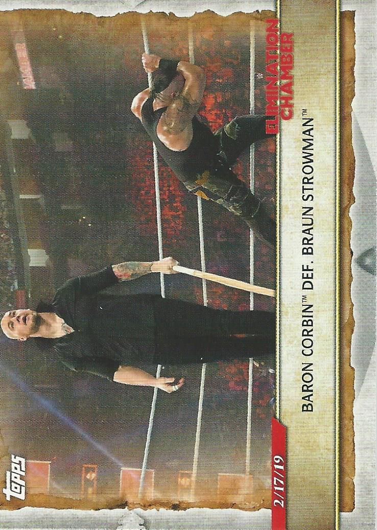WWE Topps Road to Wrestlemania 2020 Trading Cards Baron Corbin No.43