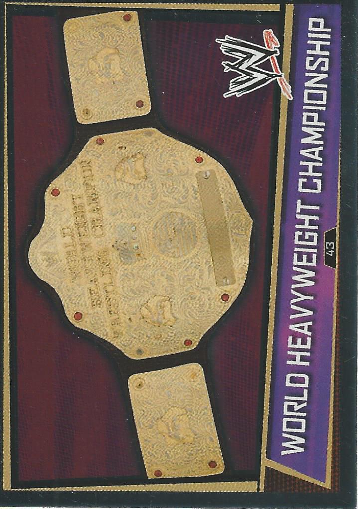 WWE Slam Attax Superstars 2013 Trading Card Heavyweight Championship No.43