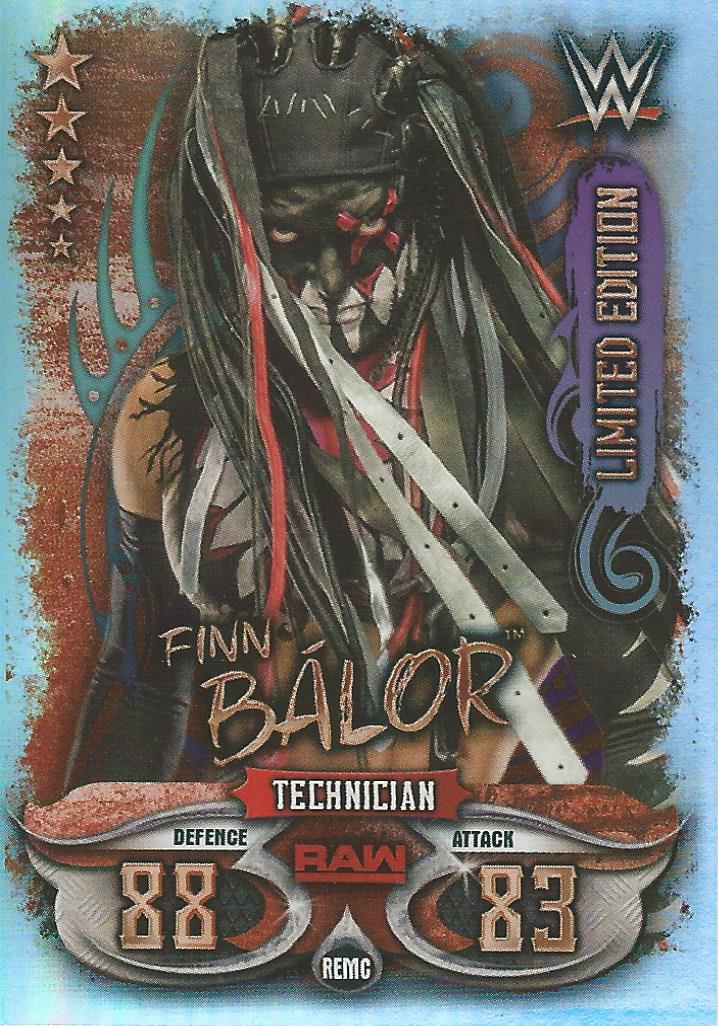 WWE Topps Slam Attax Live 2018 Trading Cards Finn Balor Limited Edition REMC