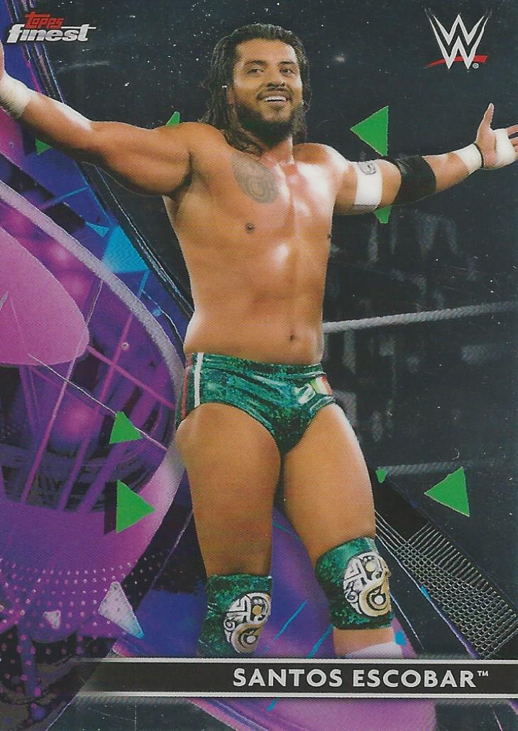 WWE Topps Finest 2021 Trading Cards Santos Escobar No.95