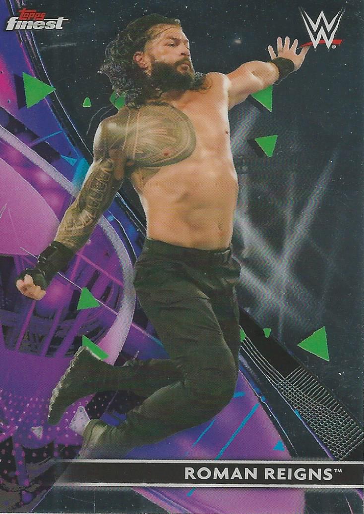 WWE Topps Finest 2021 Trading Cards Roman Reigns No.66