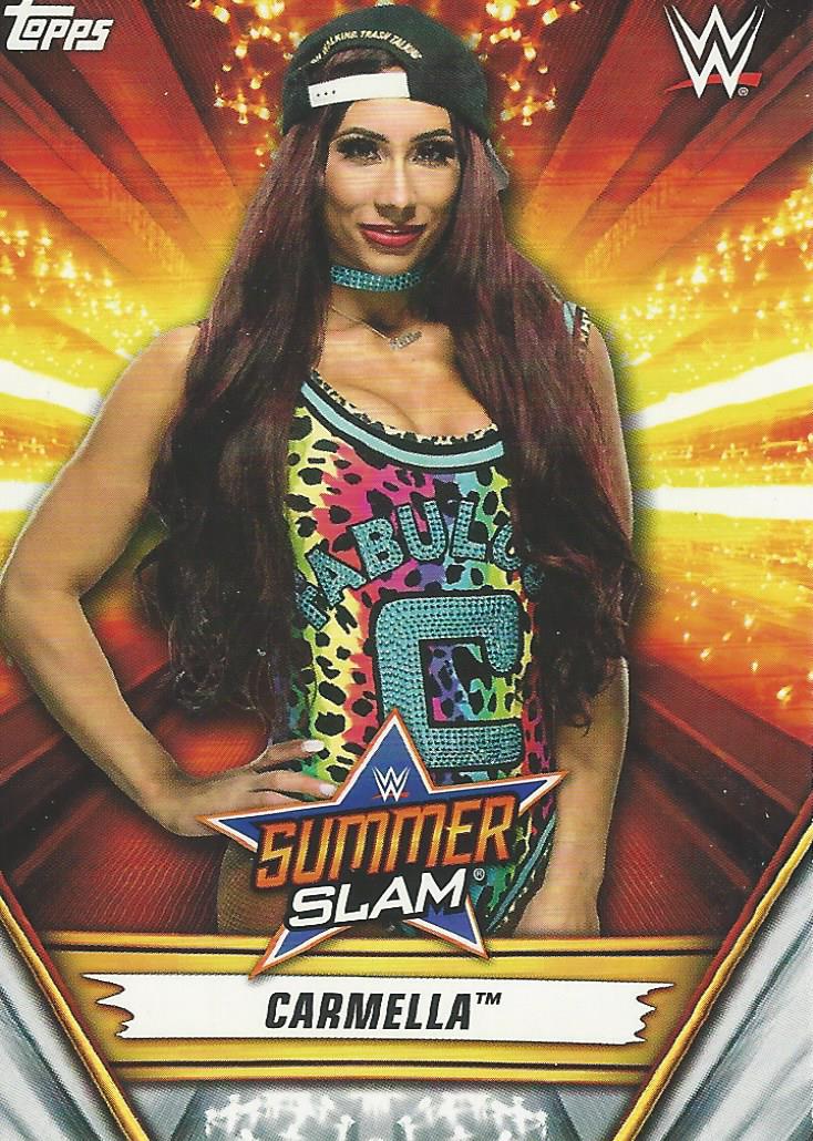 WWE Topps Summerslam 2019 Trading Card Carmella No.45