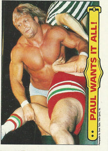 WWF Topps Wrestling Cards 1985 Paul Orndorff No.44