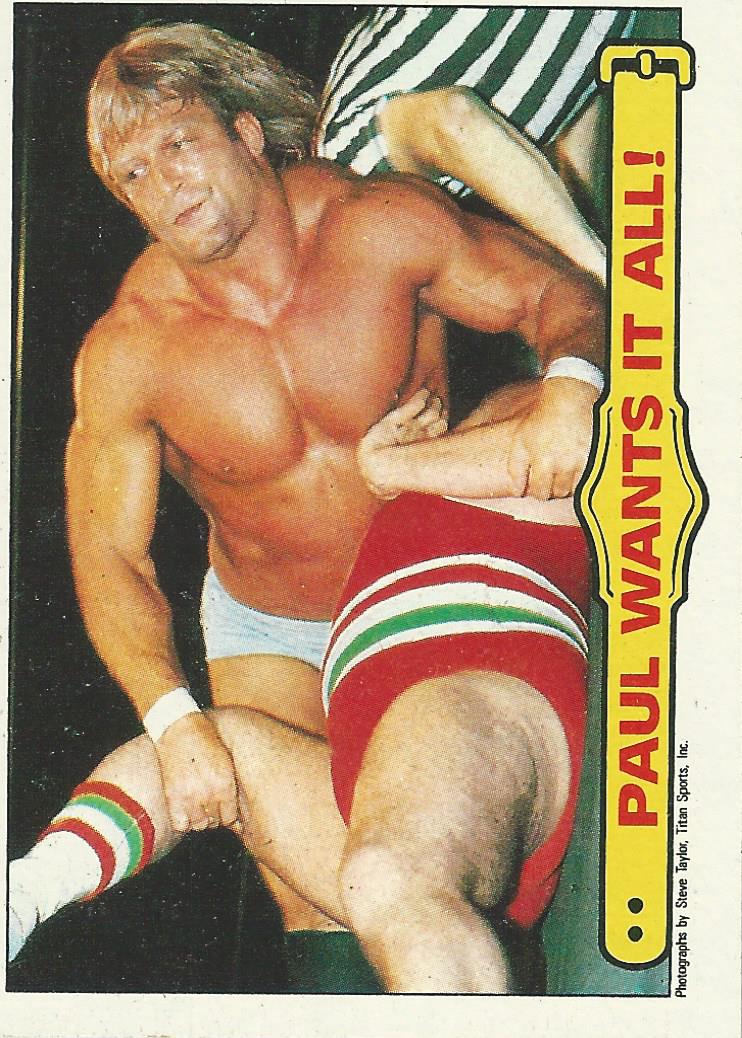 WWF Topps Wrestling Cards 1985 Paul Orndorff No.44
