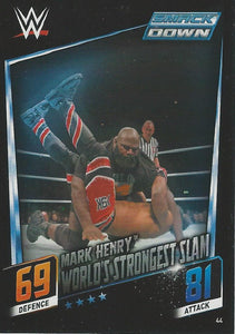 WWE Topps Slam Attax 2015 Then Now Forever Trading Card Mark Henry No.44