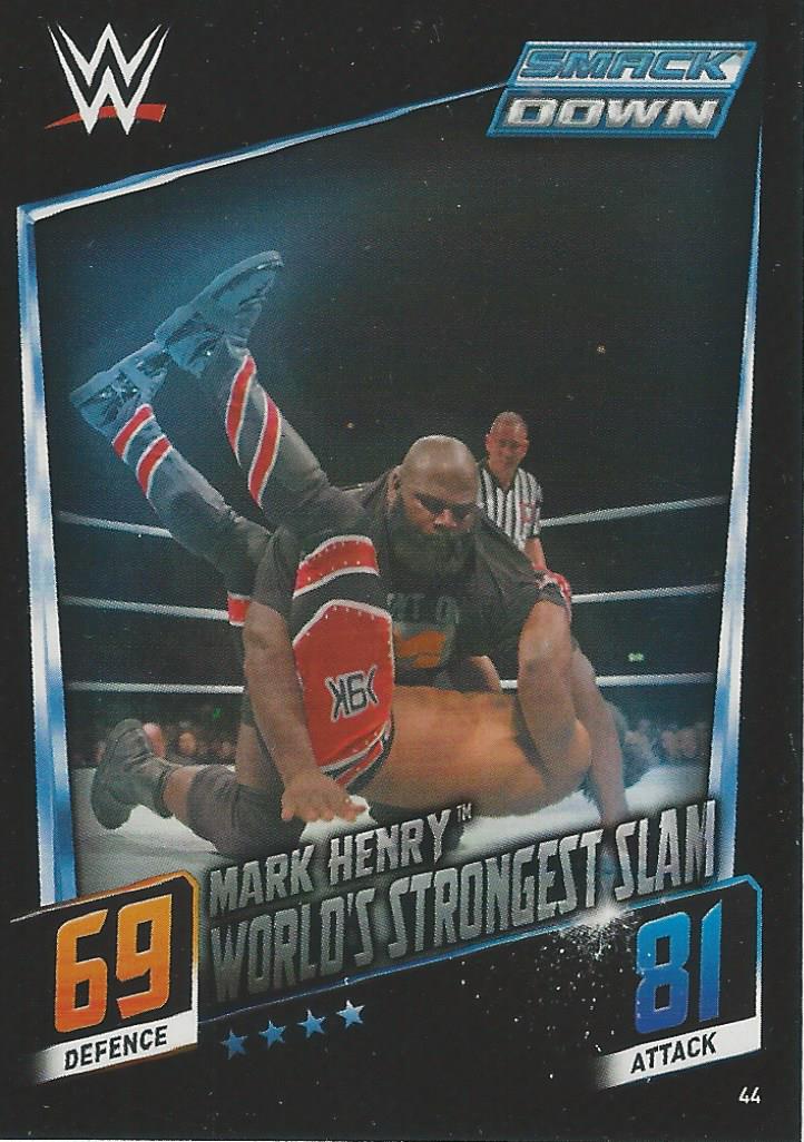 WWE Topps Slam Attax 2015 Then Now Forever Trading Card Mark Henry No.44