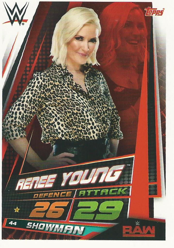 WWE Topps Slam Attax Universe 2019 Trading Card Renee Young No.44