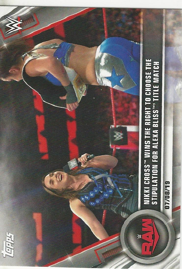 WWE Topps Women Division 2020 Trading Cards Nikki Cross No.44