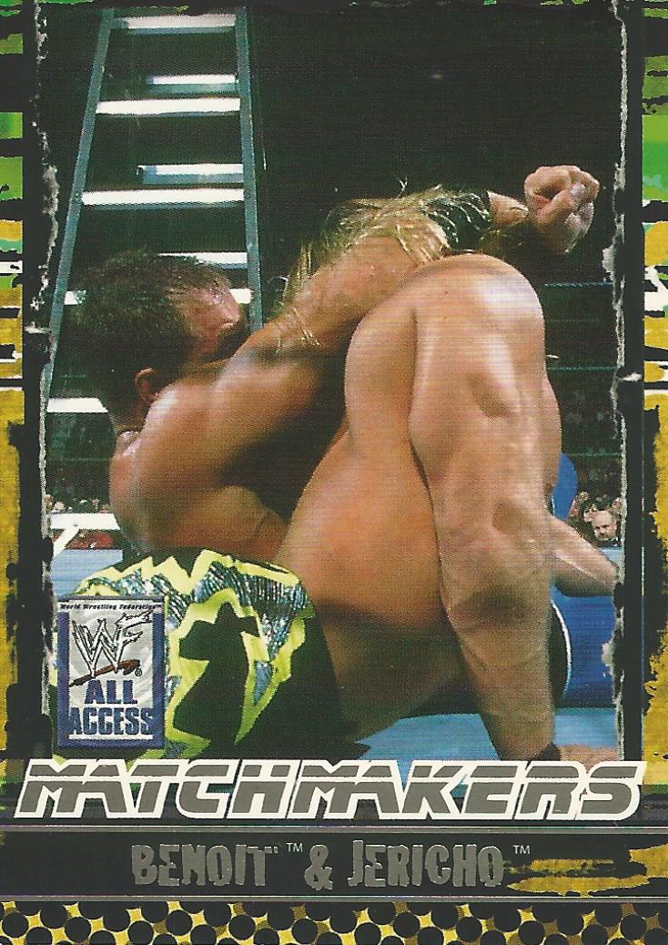 WWF Fleer All Access Trading Cards 2002 Chris Benoit MM 11 of 15