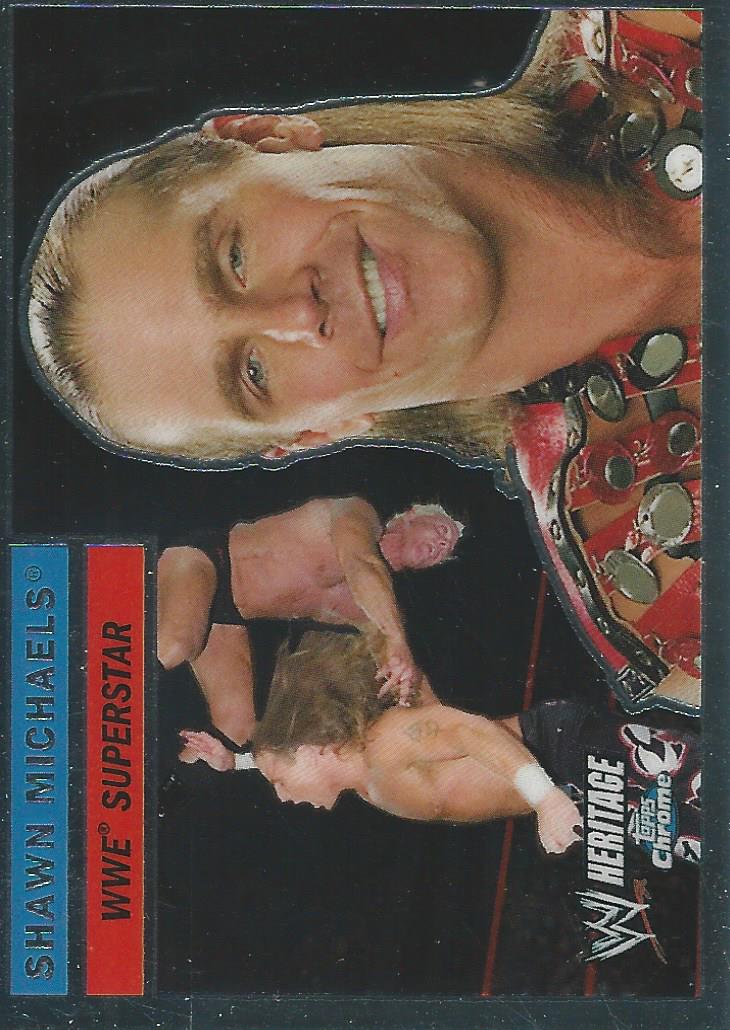 WWE Topps Chrome Heritage 2006 Trading Cards Shawn Michaels No.27