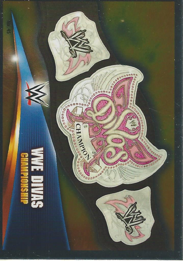 WWE Topps Slam Attax Rivals 2014 Trading Card Divas Championship No.45