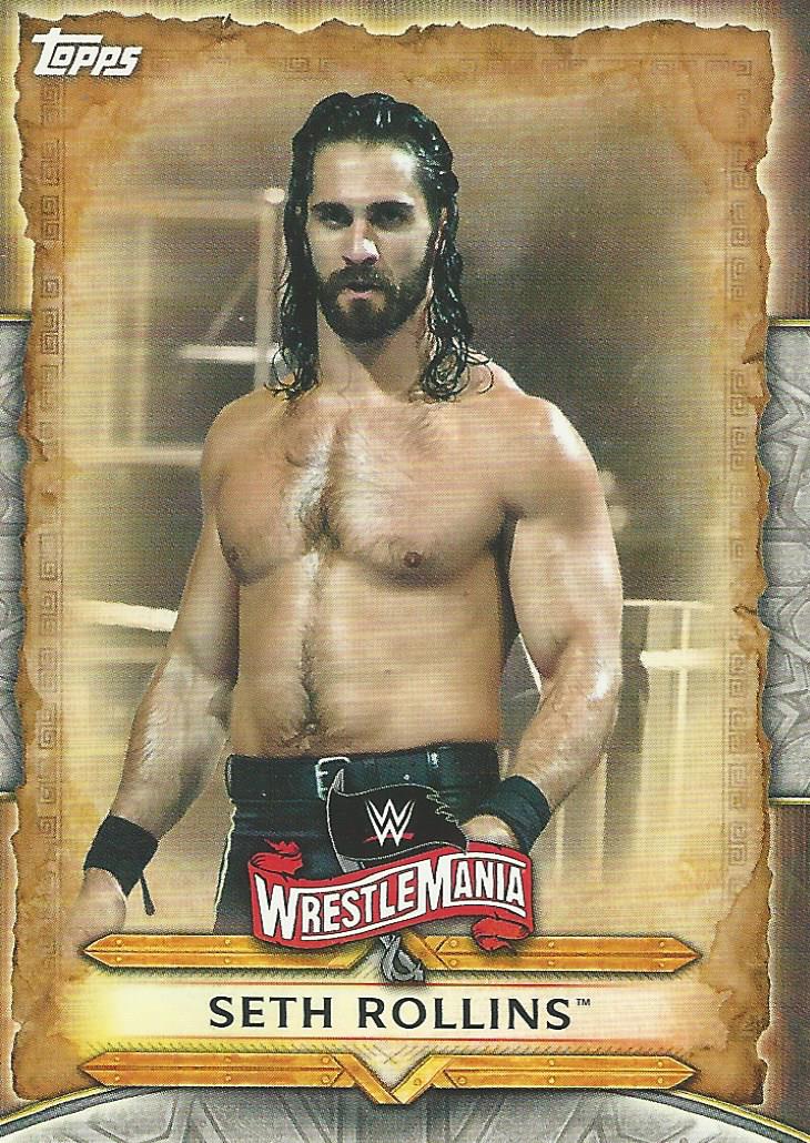 WWE Topps Road to Wrestlemania 2020 Trading Cards Seth Rollins WM-45