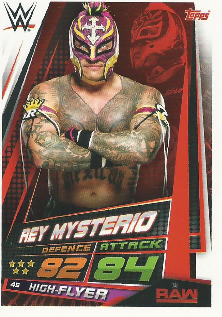 WWE Topps Slam Attax Universe 2019 Trading Card Rey Mysterio No.45