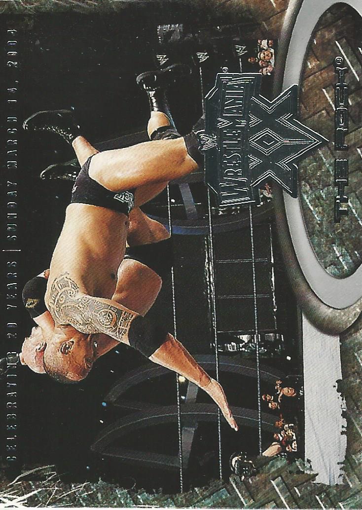WWE Fleer Wrestlemania XX Trading Card 2004 The Rock No.45