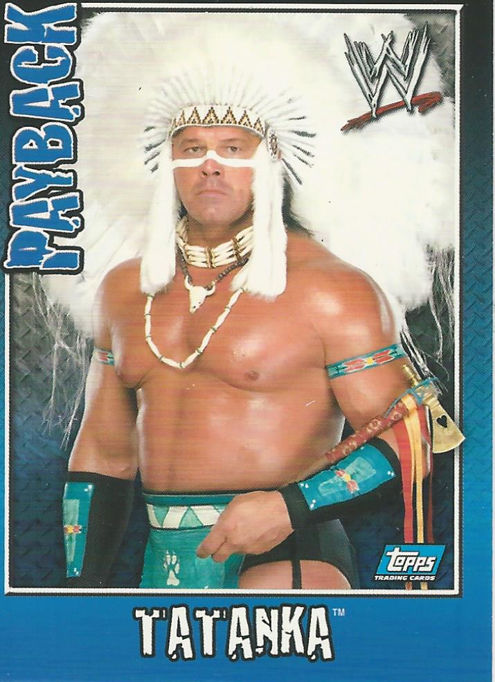 WWE Topps Payback 2006 Trading Card Tatanka No.45
